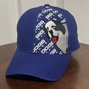 🔥🐶 “NEW” Vintage Genuine BIG DOGS “Attitude” Adjustable Cotton Blue Hat 🐶